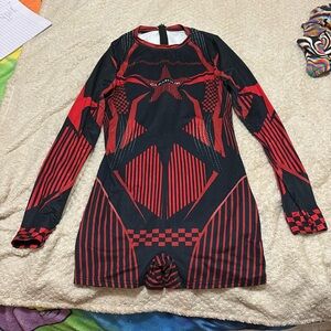SHEIN Coolane Striped & Geo Print Unitard Romper